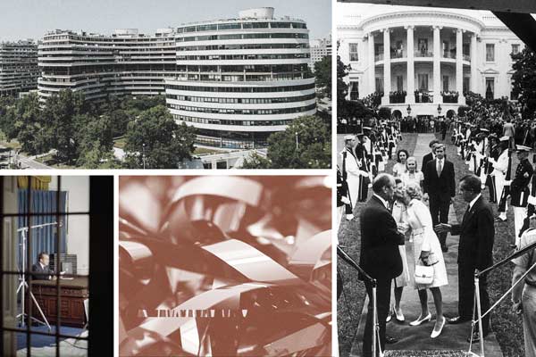 Collage of pictures of Watergate.