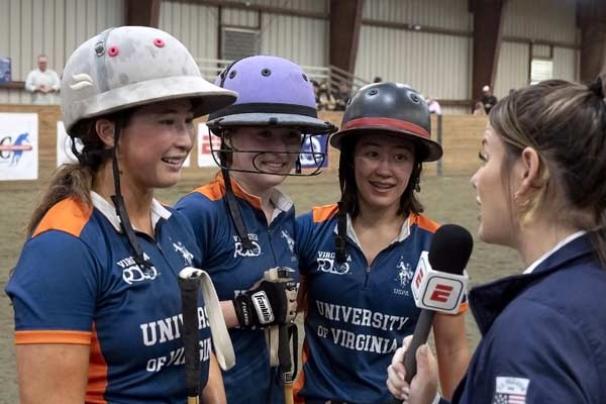 Three of UVA's polo champions speak in an interview
